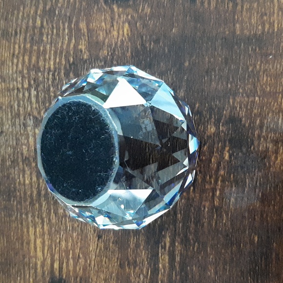 Swarovski Crystal Round Paperweight, Bermuda Blue, Vintage Decor - Picture 10 of 13